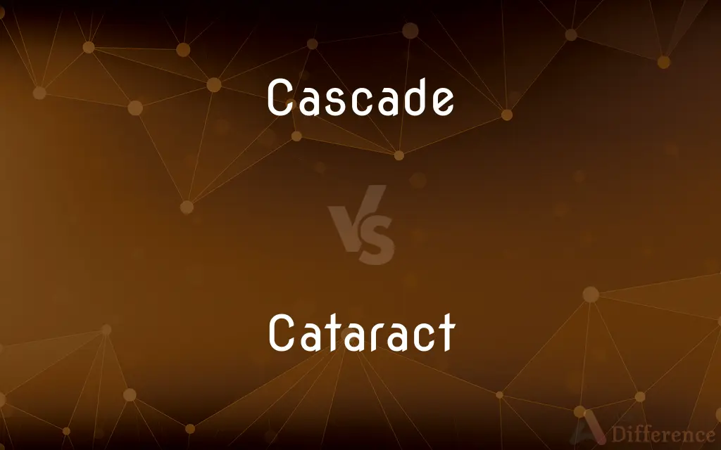 Cascade vs. Cataract — What's the Difference?