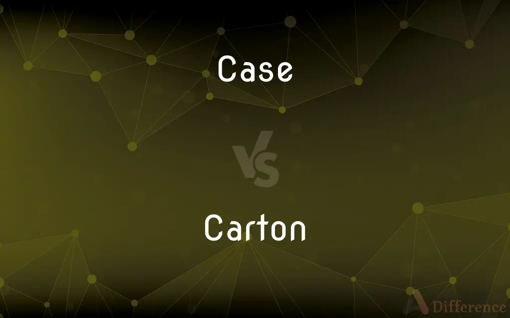 Case vs. Carton — What's the Difference?