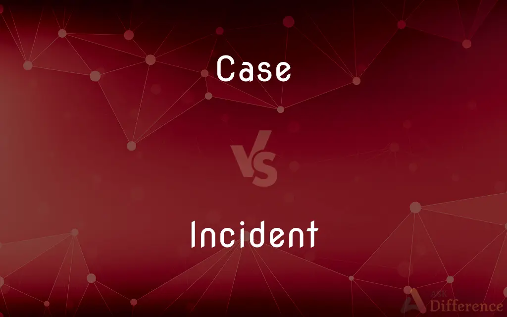 Case vs. Incident — What's the Difference?