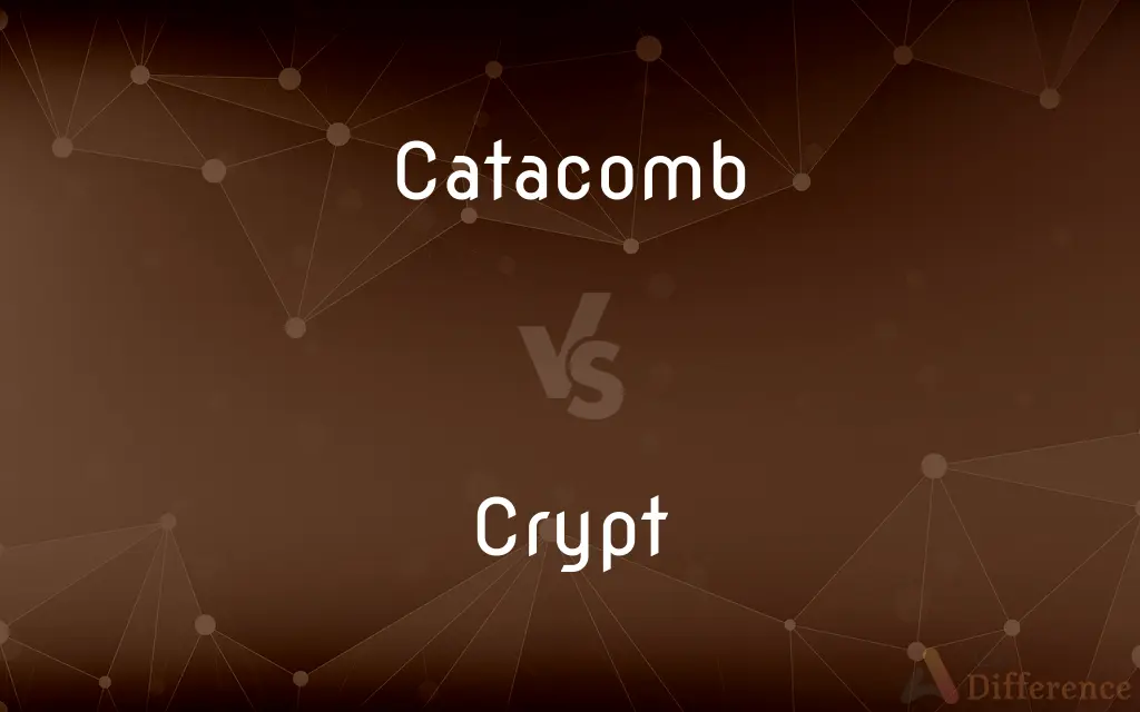 Catacomb vs. Crypt — What's the Difference?
