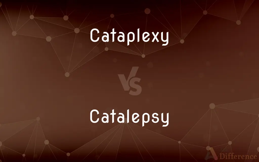 Cataplexy vs. Catalepsy — What's the Difference?