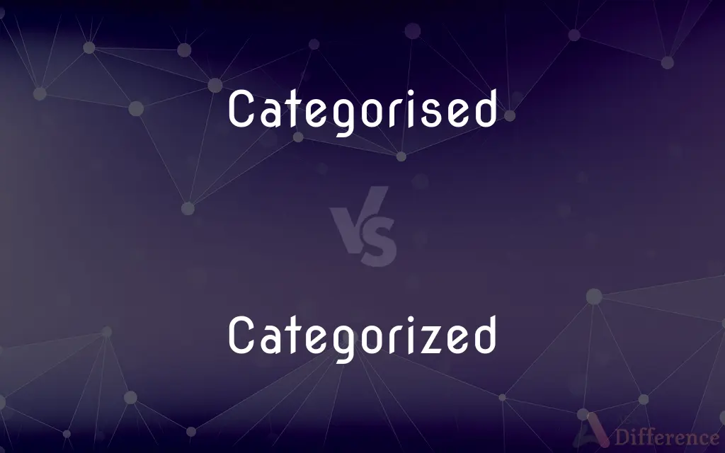 Categorised vs. Categorized — What's the Difference?
