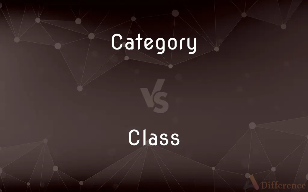 Category vs. Class — What's the Difference?