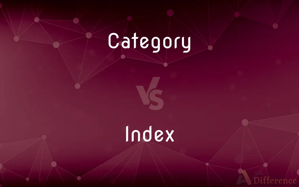 Category vs. Index — What's the Difference?