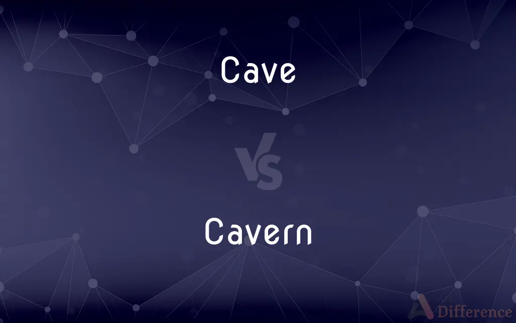 Cave vs. Cavern — What's the Difference?