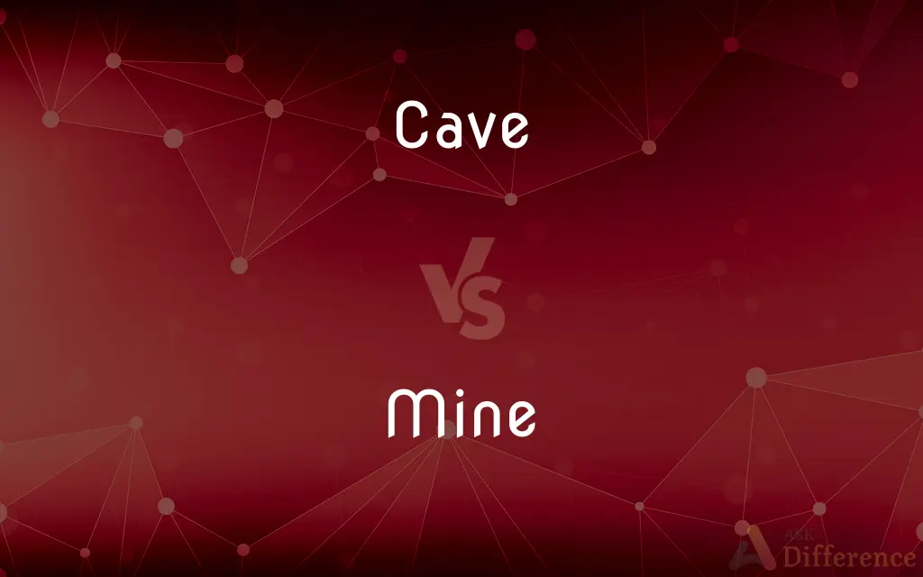 Cave vs. Mine — What's the Difference?