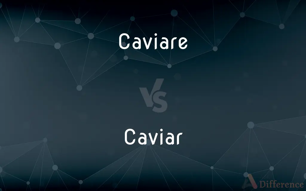 Caviare vs. Caviar — What's the Difference?