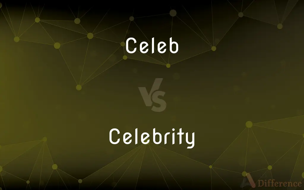Celeb vs. Celebrity — What's the Difference?