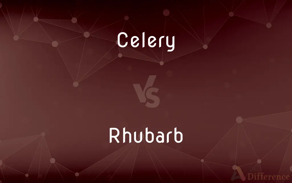 Celery vs. Rhubarb — What's the Difference?