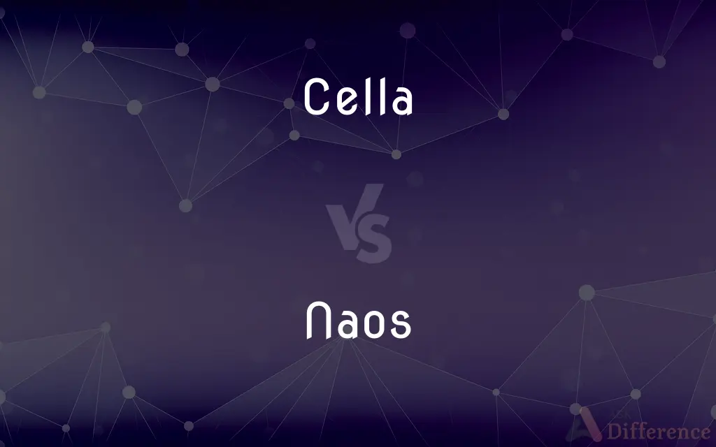 Cella vs. Naos — What's the Difference?