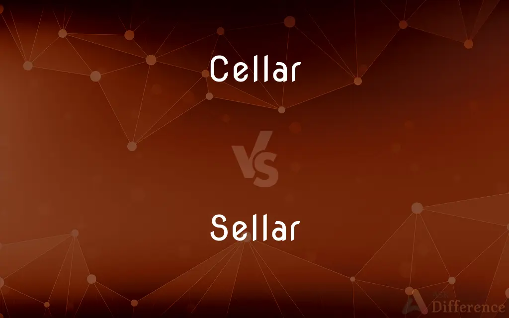 Cellar vs. Sellar — What's the Difference?