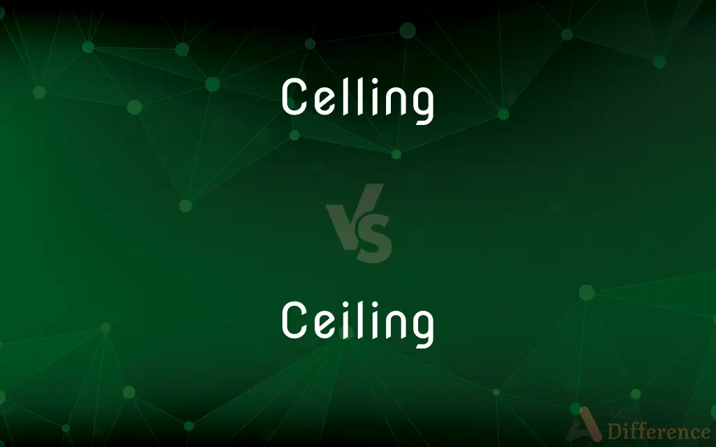 Celling vs. Ceiling — What's the Difference?
