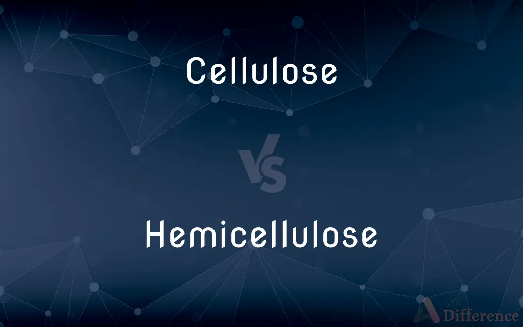 Cellulose vs. Hemicellulose — What's the Difference?