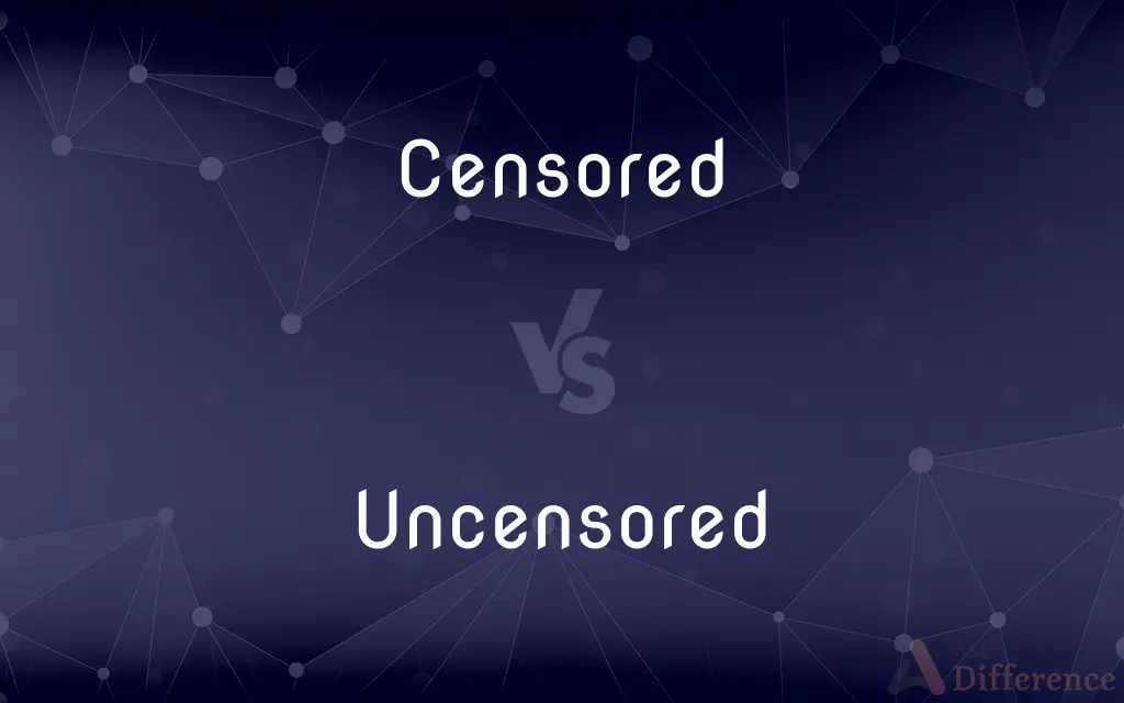 Censored vs. Uncensored — What's the Difference?