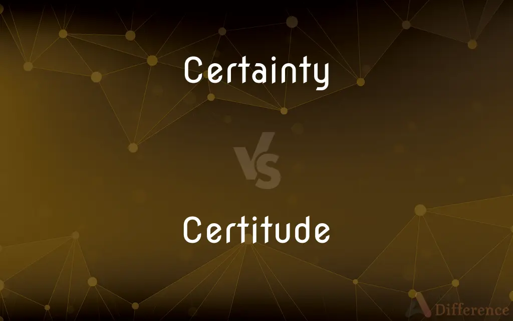 Certainty vs. Certitude — What's the Difference?