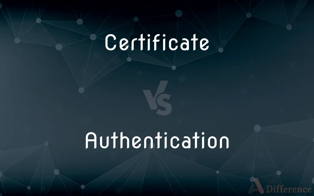 Certificate vs. Authentication — What's the Difference?