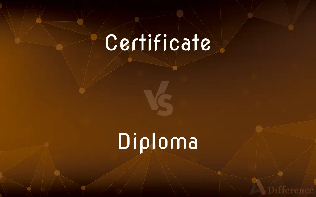 Certificate vs. Diploma — What's the Difference?
