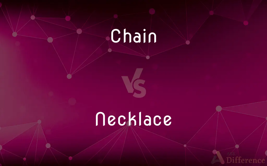 Chain vs. Necklace — What's the Difference?