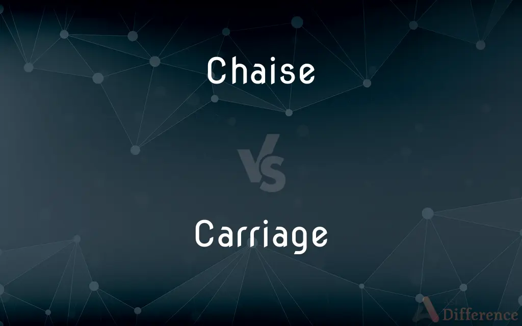 Chaise vs. Carriage — What's the Difference?