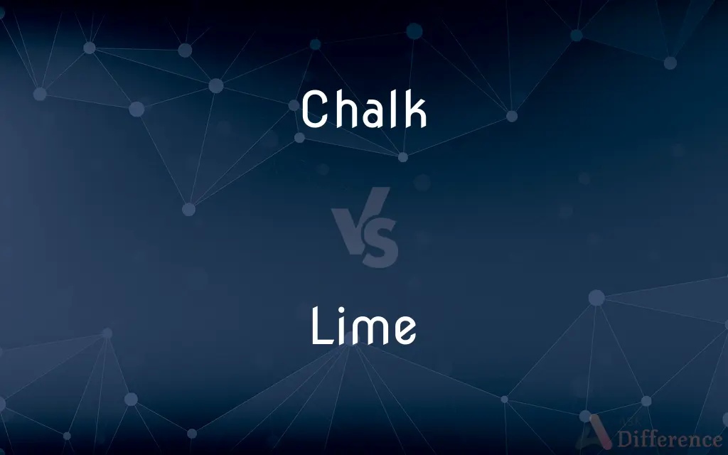 Chalk vs. Lime — What's the Difference?