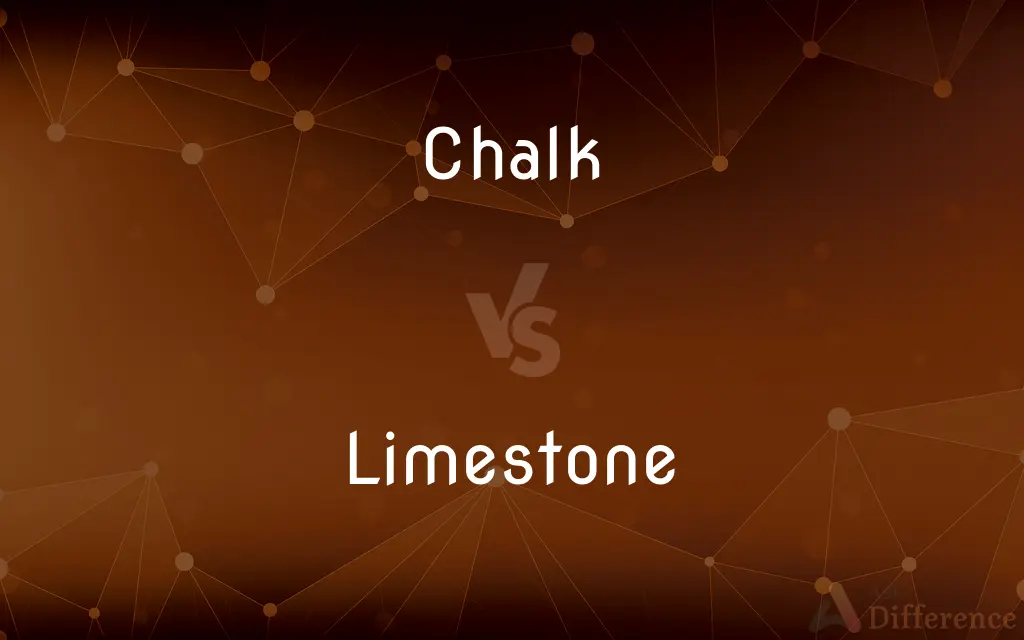 Chalk vs. Limestone — What's the Difference?