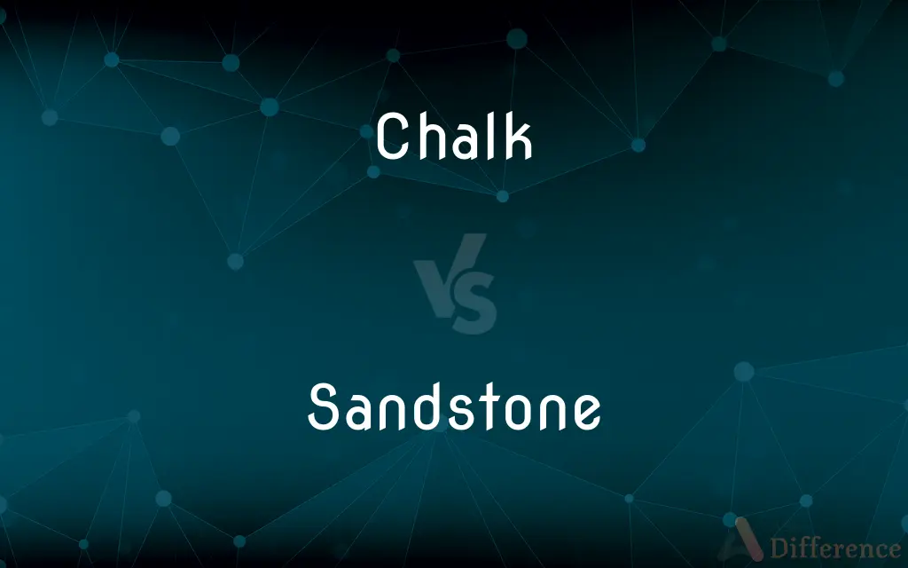 Chalk vs. Sandstone — What's the Difference?