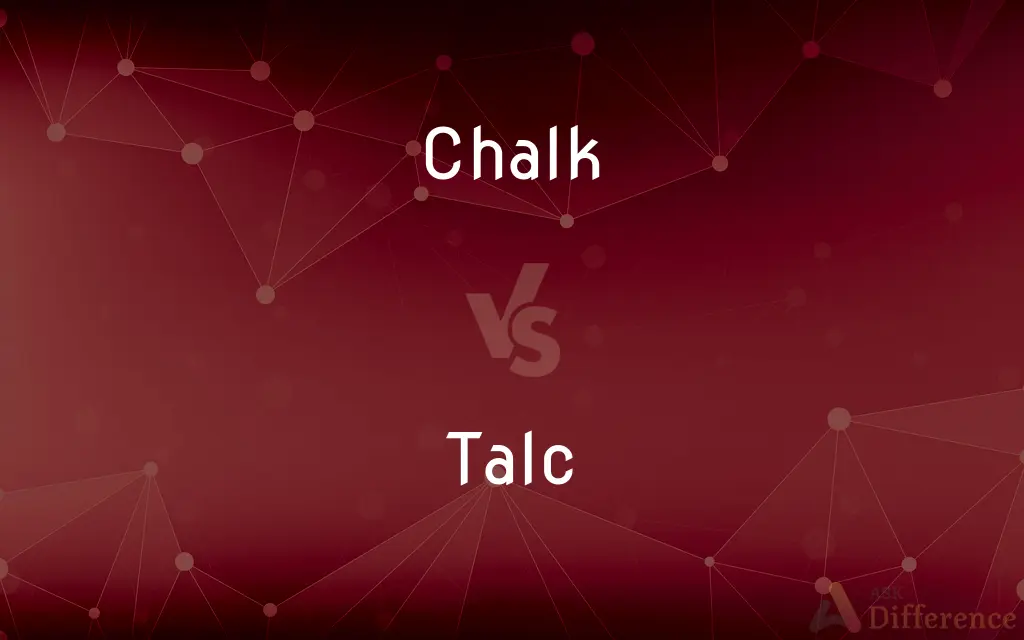 Chalk vs. Talc — What's the Difference?