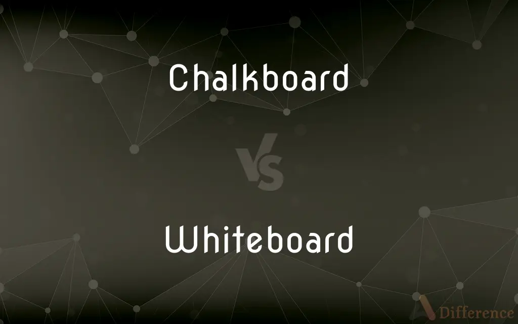 Chalkboard vs. Whiteboard — What's the Difference?