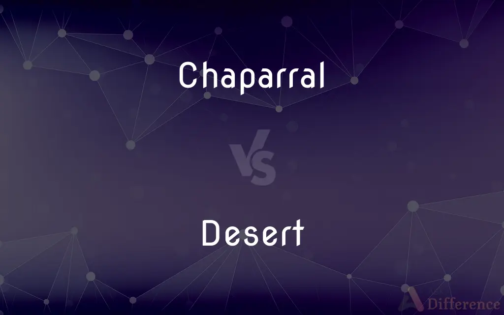 Chaparral vs. Desert — What's the Difference?