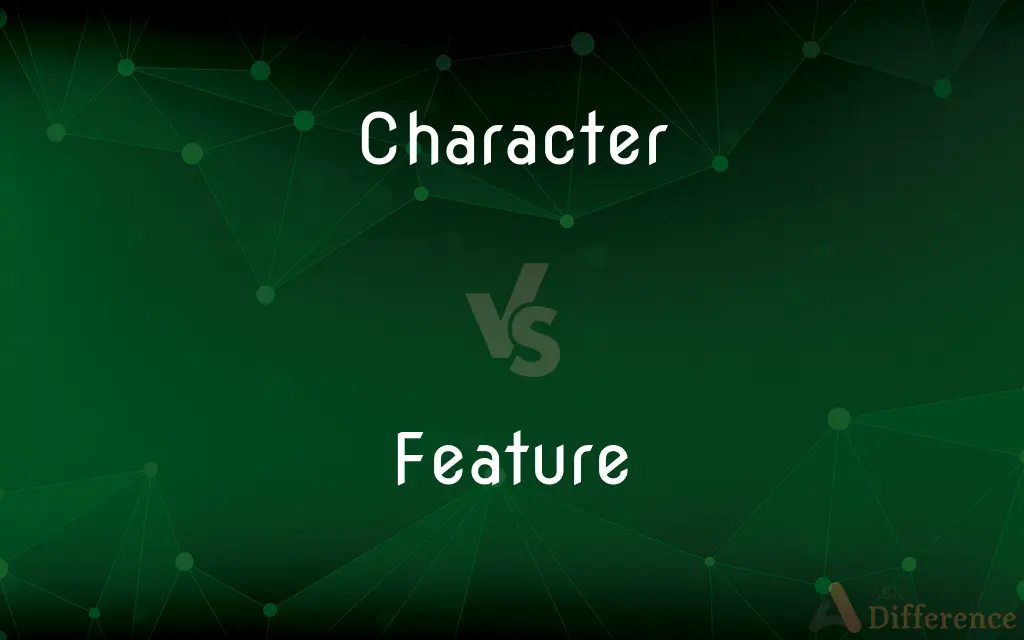 Character vs. Feature — What's the Difference?