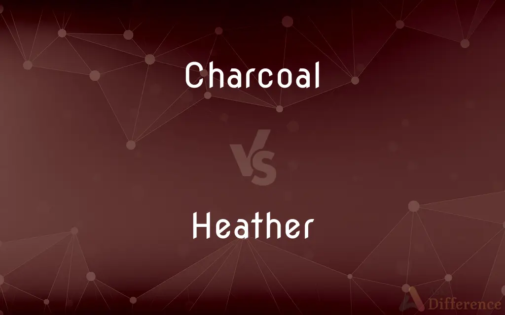 Charcoal vs. Heather — What's the Difference?