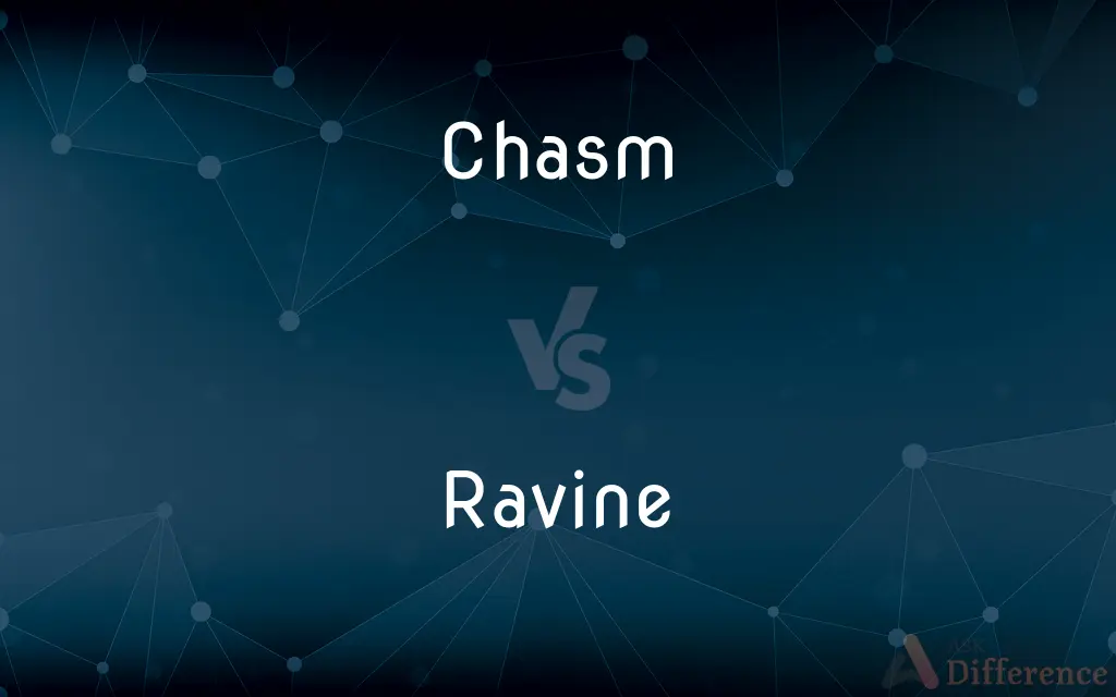 Chasm vs. Ravine — What's the Difference?