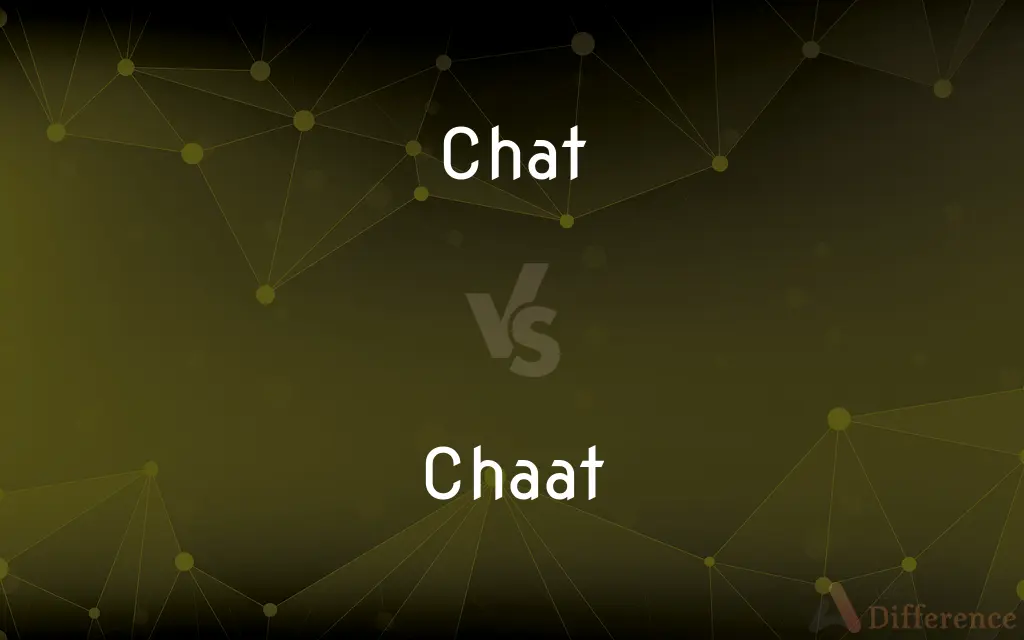 Chat vs. Chaat — What's the Difference?