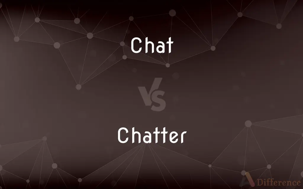 Chat vs. Chatter — What's the Difference?