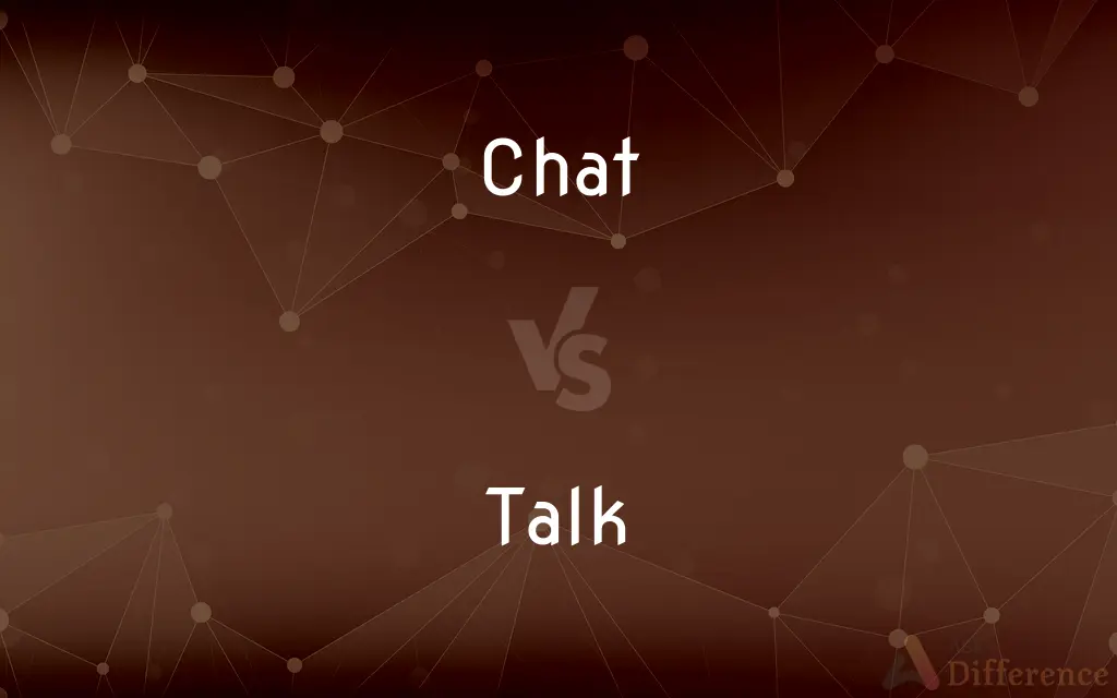 Chat vs. Talk — What's the Difference?