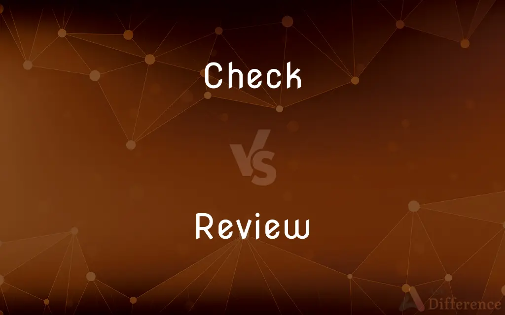 Check vs. Review — What's the Difference?