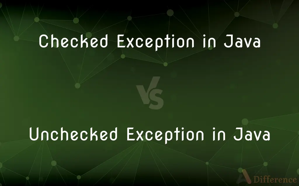 Checked Exception in Java vs. Unchecked Exception in Java — What's the Difference?