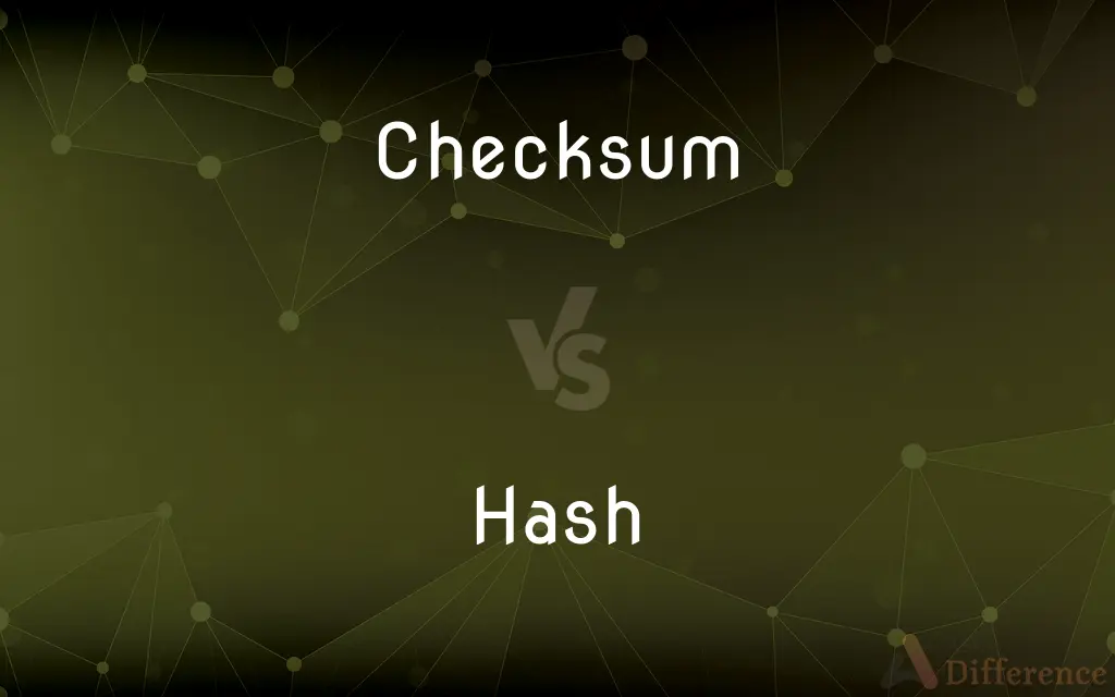 Checksum vs. Hash — What's the Difference?