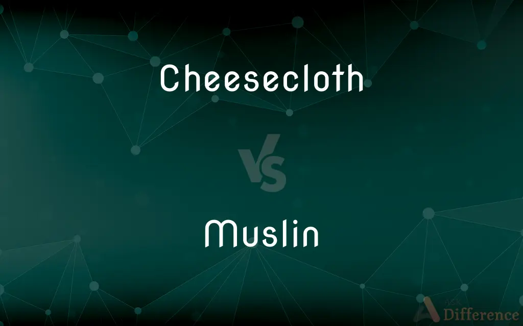 Cheesecloth vs. Muslin — What's the Difference?