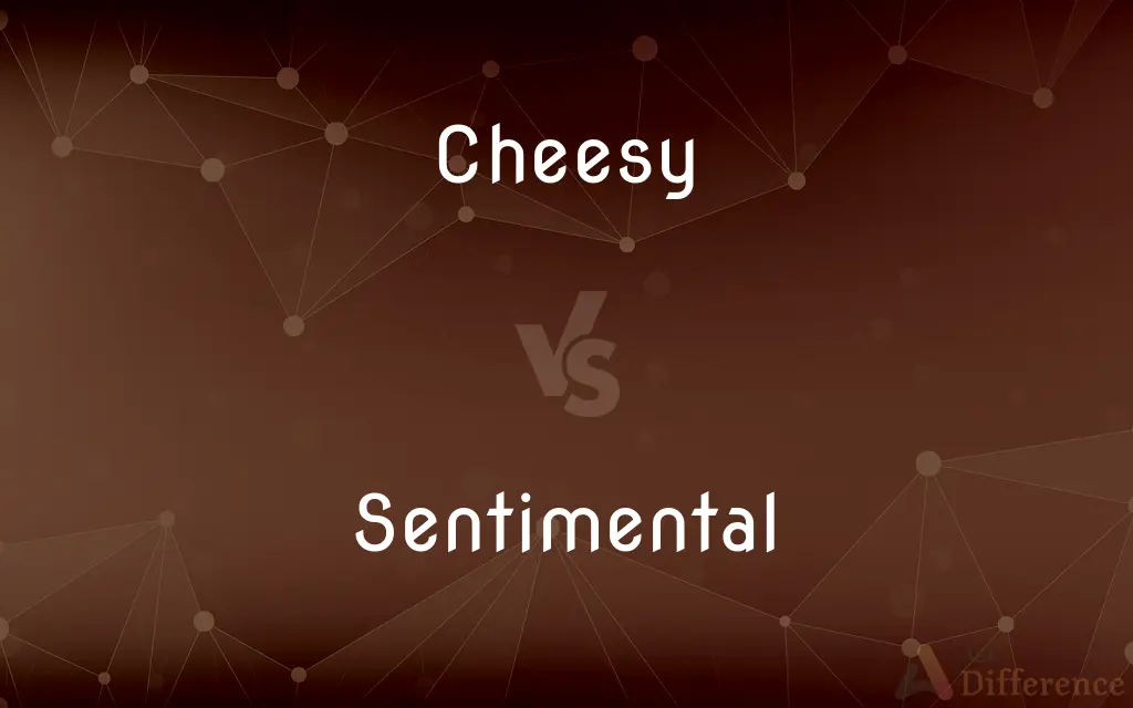 Cheesy vs. Sentimental — What's the Difference?