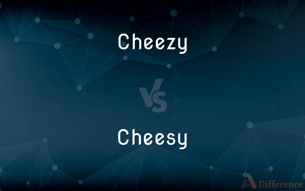 Cheezy vs. Cheesy — What's the Difference?