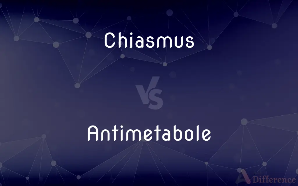 Chiasmus vs. Antimetabole — What's the Difference?