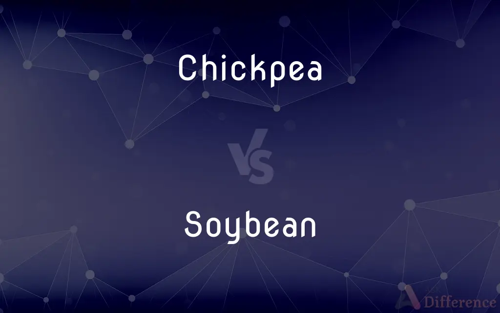 Chickpea vs. Soybean — What's the Difference?