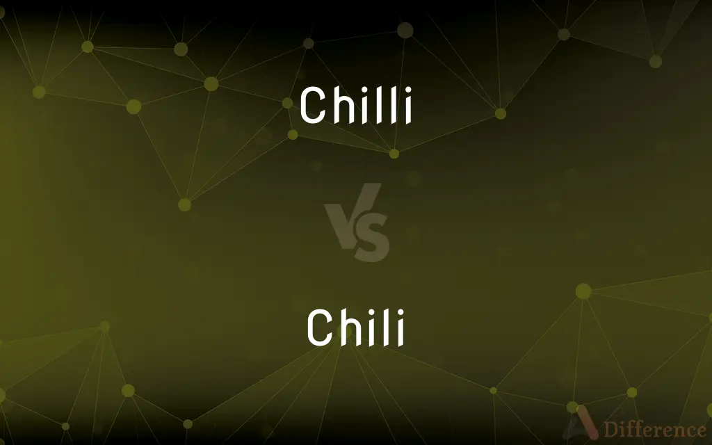 Chilli vs. Chili — What's the Difference?