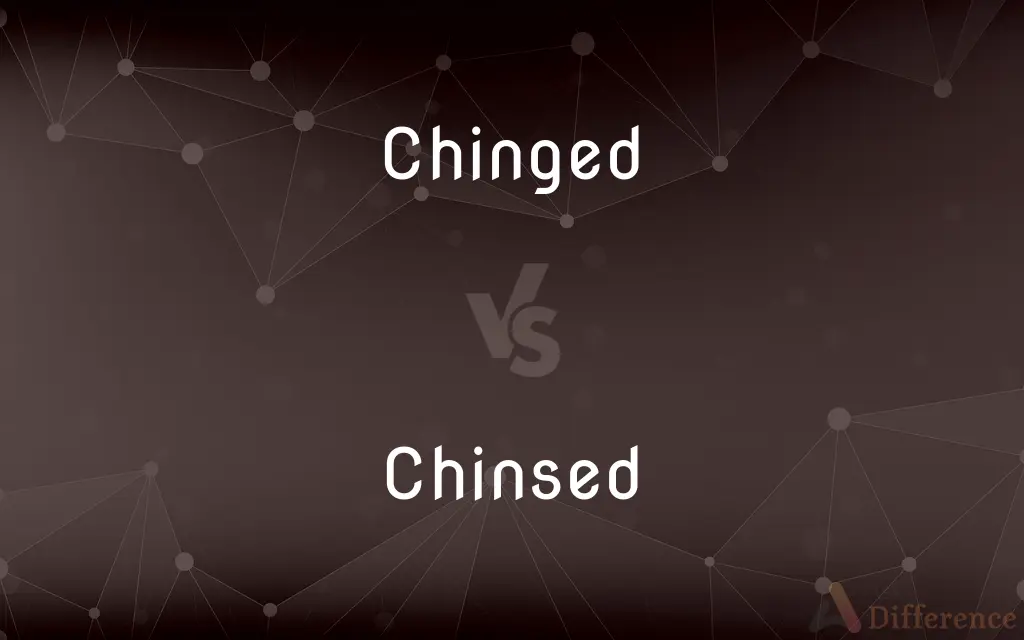 Chinged vs. Chinsed — What's the Difference?