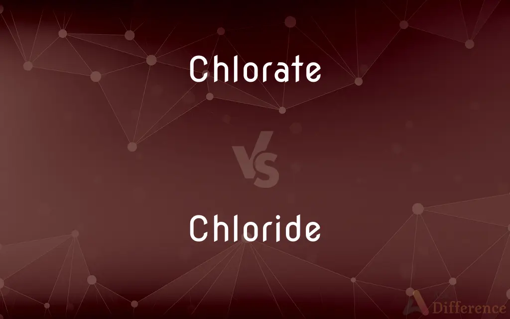 Chlorate vs. Chloride — What's the Difference?