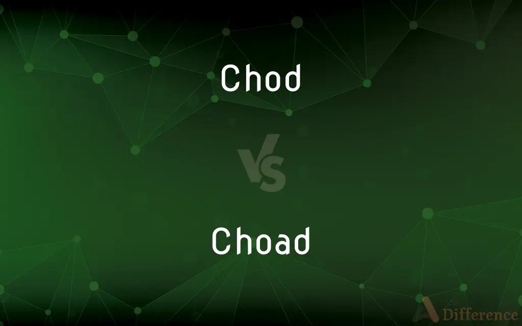 Chod vs. Choad — What's the Difference?