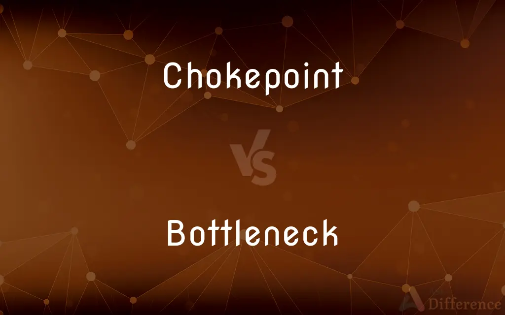 Chokepoint vs. Bottleneck — What's the Difference?