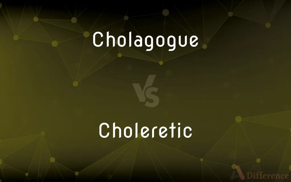 Cholagogue vs. Choleretic