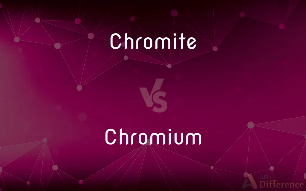 Chromite vs. Chromium — What's the Difference?